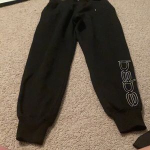 bebe Black sweatpants size medium